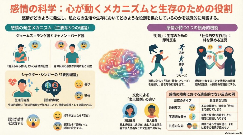 感情の科学インフォグラフィック