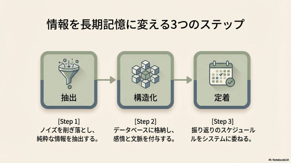 定着のステップ